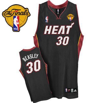 Jerseys Factory Cheap Heat #30 Michael Beasley Black Finals Patc