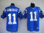 Jerseys Factory Cheap Colts #11 Anthony Gonzalez Blue Stitched N