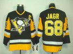 Jerseys Factory Cheap Penguins #68 Jaromir Jagr Black CCM Throwb