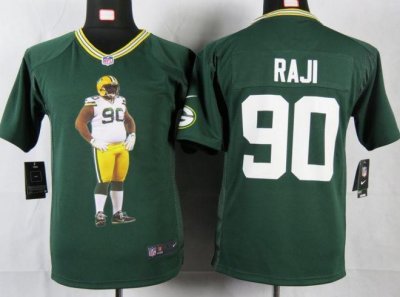 Jerseys Factory Cheap Nike Packers #90 B.J. Raji Green Team Colo