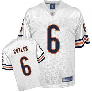 Jerseys Factory Cheap Bears #6 Jay Culter White Stitched NFL Jer
