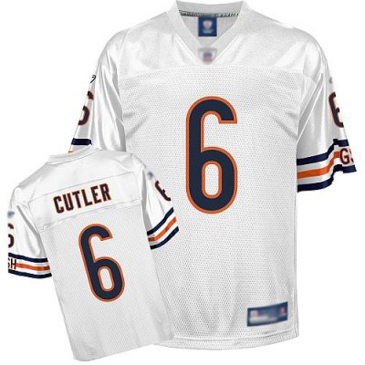 Jerseys Factory Cheap Bears #6 Jay Culter White Stitched NFL Jer