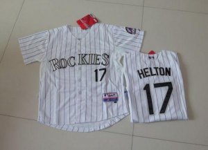 Jerseys Factory Cheap Rockies #17 Todd Helton White Cool Base Em
