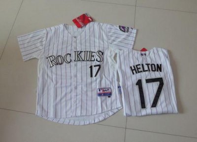 Jerseys Factory Cheap Rockies #17 Todd Helton White Cool Base Em