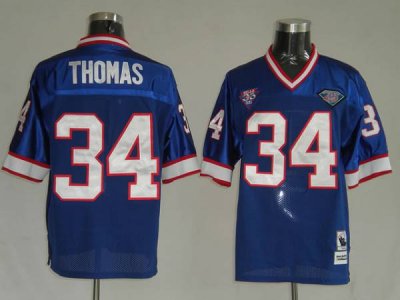 Jerseys Factory Cheap Mitchell & Ness Bills #34 Thurman Thomas B
