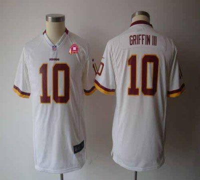 Jerseys Factory Cheap Nike Redskins #10 Robert Griffin III White