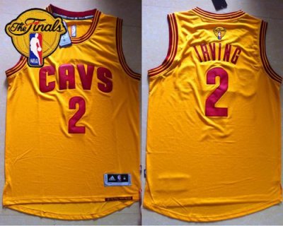 Jerseys Factory Cheap Cavaliers #2 Kyrie Irving Yellow Alternate