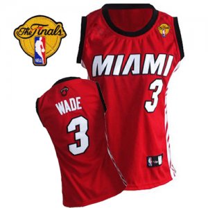 Jerseys Factory Cheap Heat #3 Dwyane Wade Finals Patch Red Women