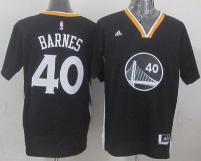 Jerseys Factory Cheap Warriors #40 Harrison Barnes Black New Alt