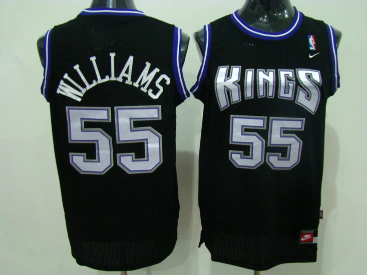 Jerseys Factory Cheap Kings #55 Jason Williams Stitched Black NB - Click Image to Close