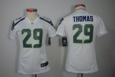 Jerseys Factory Cheap Nike Seahawks #29 Earl Thomas White Women'