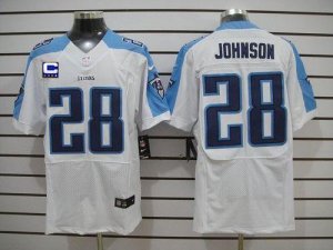 Jerseys Factory Cheap Nike Titans #28 Chris Johnson White With C