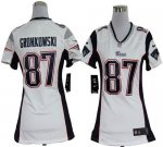 Jerseys Factory Cheap Nike Patriots #87 Rob Gronkowski White Wom