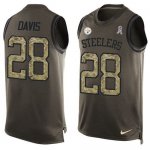 Jerseys Factory Cheap Nike Steelers #28 Sean Davis Green Men's S