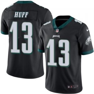 Jerseys Factory Cheap Nike Eagles #13 Josh Huff Black Men's Stit