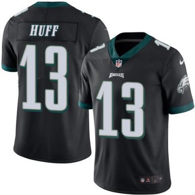 Jerseys Factory Cheap Nike Eagles #13 Josh Huff Black Men's Stit