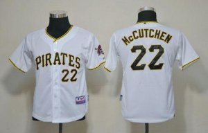 Jerseys Factory Cheap Pirates #22 Andrew McCutchen White Cool Ba