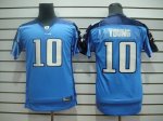 Jerseys Factory Cheap Titans #10 Vince Young Baby Blue Embroider