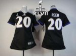 Jerseys Factory Cheap Nike Ravens #20 Ed Reed Black Alternate Su