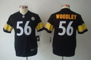 Jerseys Factory Cheap Nike Steelers #56 LaMarr Woodley Black Tea