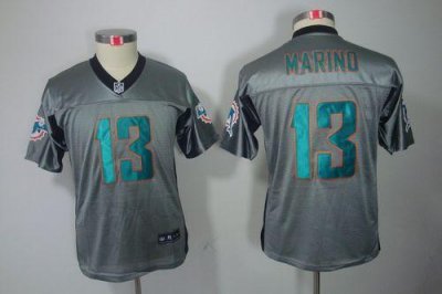 Jerseys Factory Cheap Nike Dolphins #13 Dan Marino Grey Shadow Y