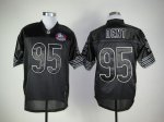 Jerseys Factory Cheap Bears #95 Richard Dent Black Shadow Hall o