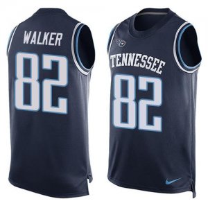Jerseys Factory Cheap Nike Titans #82 Delanie Walker Navy Blue A