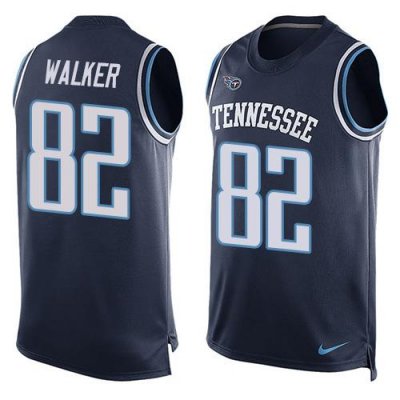Jerseys Factory Cheap Nike Titans #82 Delanie Walker Navy Blue A