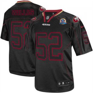 Jerseys Factory Cheap Nike 49ers #52 Patrick Willis Lights Out B