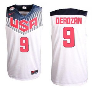 Jerseys Factory Cheap Nike 2014 Team USA #9 DeMar DeRozan White