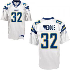 Jerseys Factory Cheap Chargers #32 Eric Weddle White Stitched NF