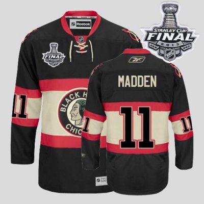 Jerseys Factory Cheap Blackhawks #11 John Madden Black New Third