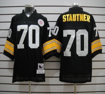 Jerseys Factory Cheap Mitchell And Ness Steelers #70 Ernie Staut
