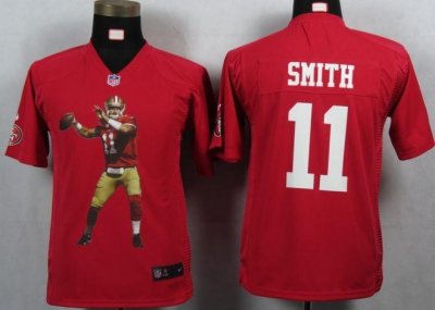 Jerseys Factory Cheap Nike 49ers #11 Alex Smith Red Team Color Y