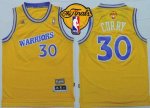 Jerseys Factory Cheap Warriors #30 Stephen Curry Gold Throwback