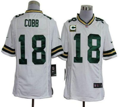 Jerseys Factory Cheap Nike Packers #18 Randall Cobb White With C