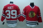 Jerseys Factory Cheap Blackhawks #39 Cristobal Huet Embroidered