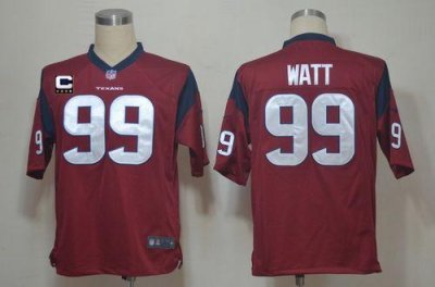 Jerseys Factory Cheap Nike Texans #99 J.J. Watt Red Alternate Wi