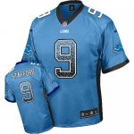 Jerseys Factory Cheap Nike Lions #9 Matthew Stafford Blue Team C