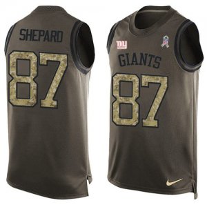 Jerseys Factory Cheap Nike Giants #87 Sterling Shepard Green Men
