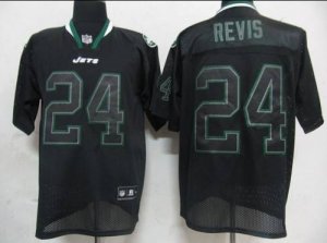 Jerseys Factory Cheap Jets #24 Darrelle Revis Lights Out Black S