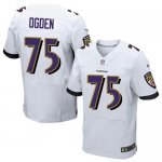 Jerseys Factory Cheap Nike Ravens #75 Jonathan Ogden White Men's