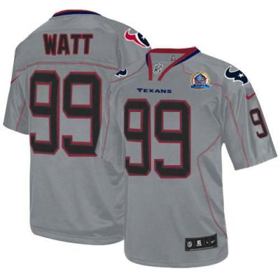 Jerseys Factory Cheap Nike Texans #99 J.J. Watt Lights Out Grey