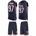 Jerseys Factory Cheap Nike Bears #97 Willie Young Navy Blue Team