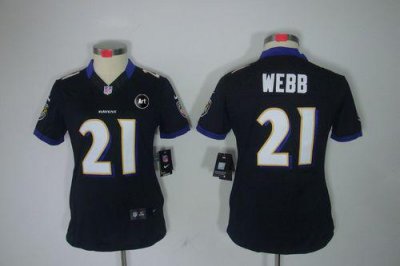 Jerseys Factory Cheap Nike Ravens #21 Lardarius Webb Black Alter
