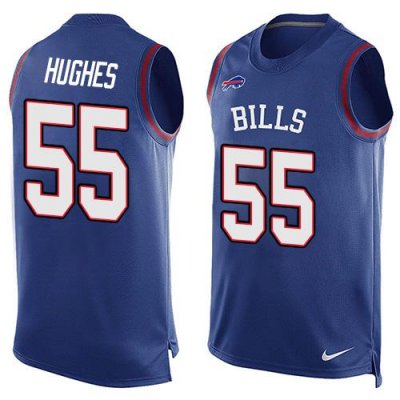 Jerseys Factory Cheap Nike Bills #55 Jerry Hughes Royal Blue Tea