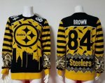 Jerseys Factory Cheap Nike Steelers #84 Antonio Brown Yellow/Bla