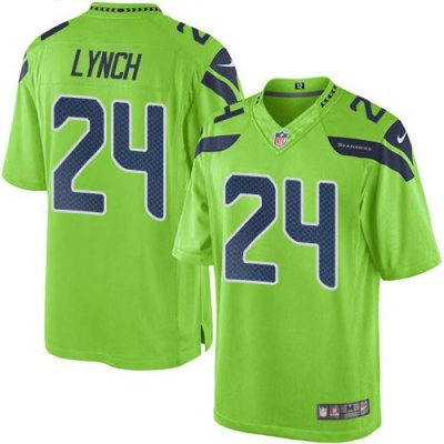 Jerseys Factory Cheap Nike Seahawks #24 Marshawn Lynch Green Men