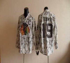 Jerseys Factory Cheap Blackhawks #19 Jonathan Toews Camouflage E