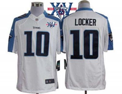 Jerseys Factory Cheap Nike Titans #10 Jake Locker White With 15t